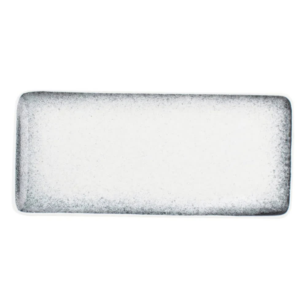 Mikasa 5314878 Speckled Dusk 8.7" x 4" Rectangular Black Platter