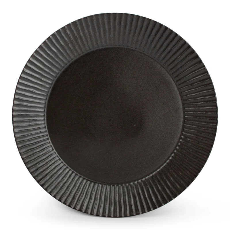 Mikasa 5314890 Aurora 10" Round Black Wide Rim Plate