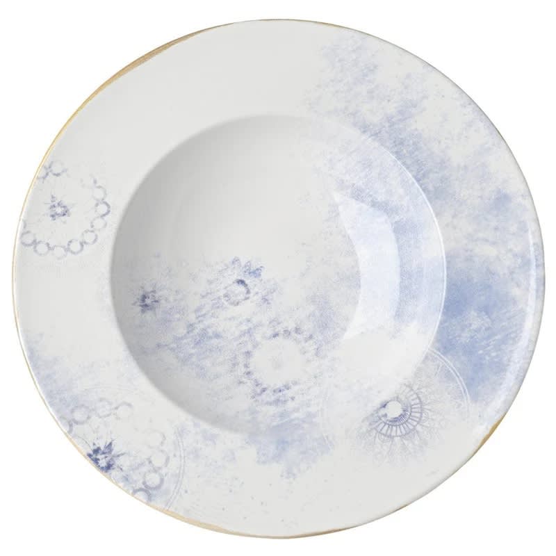 Outlet Mikasa 5308775 Serefina 10.6" Round White Wide Rim Plate
