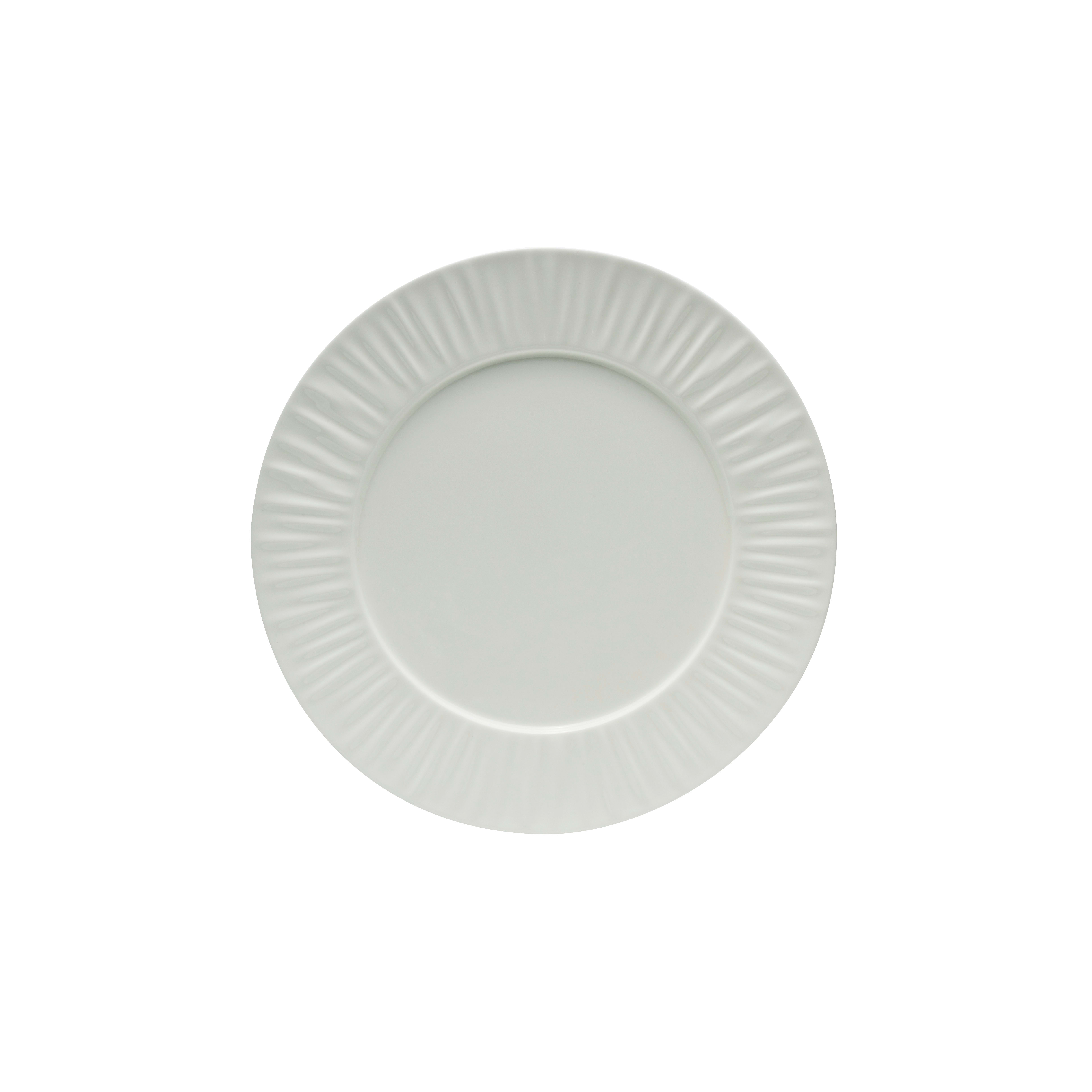 Outlet Mikasa 5260233 Onda 10.5" Round White Wide Rim Plate