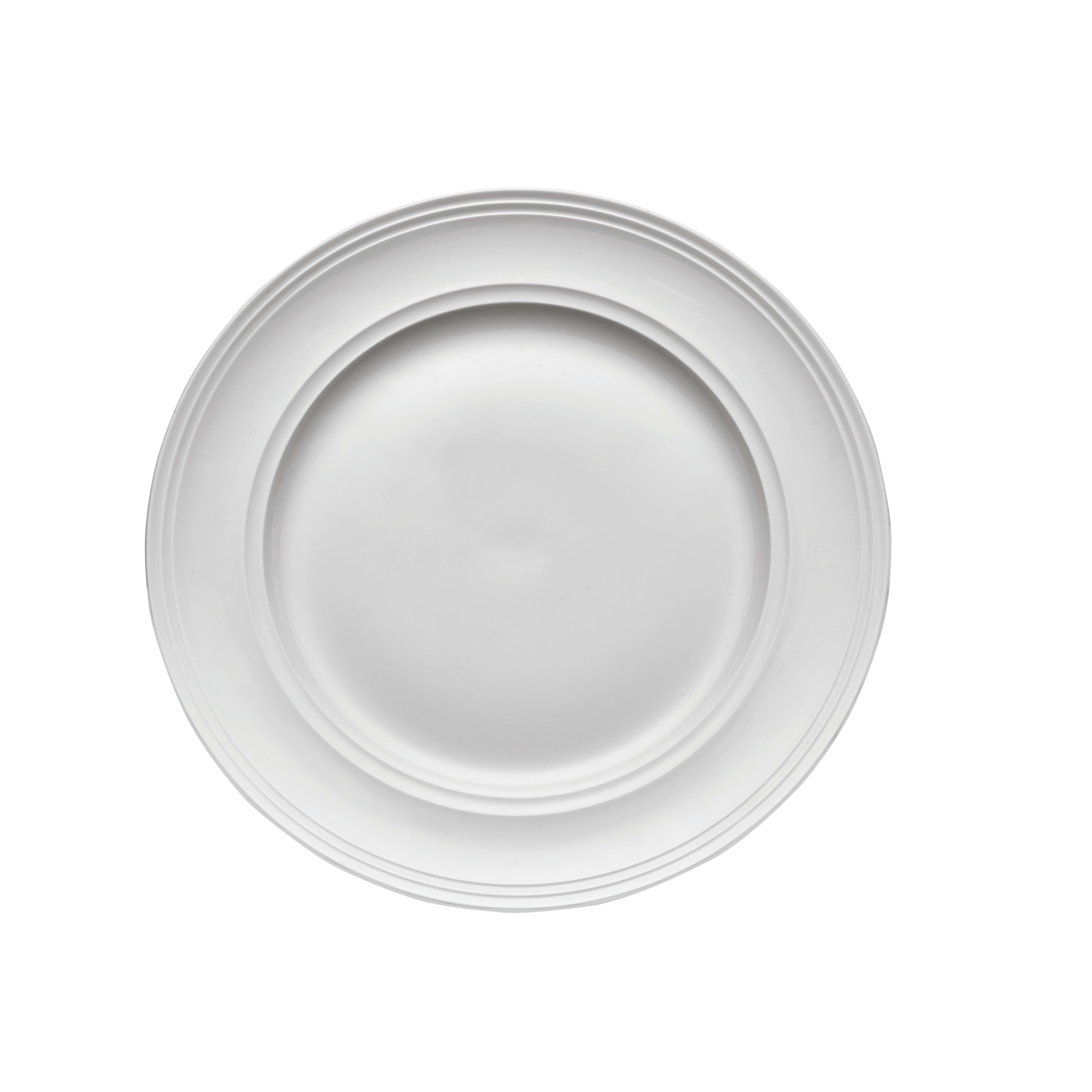 Outlet Mikasa 5256205 Americana 8" Round White Wide Rim Plate