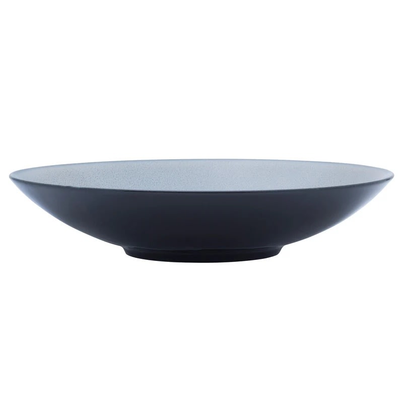 Outlet Mikasa 5302655 Canvas Fog 8.7" Round Blue Coupe Rim Plate