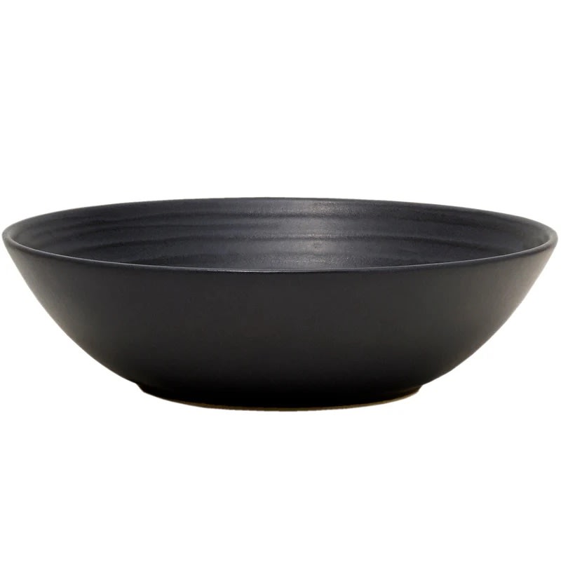 Outlet Mikasa 5275380 Obsidian 20 oz Round Black Bowl