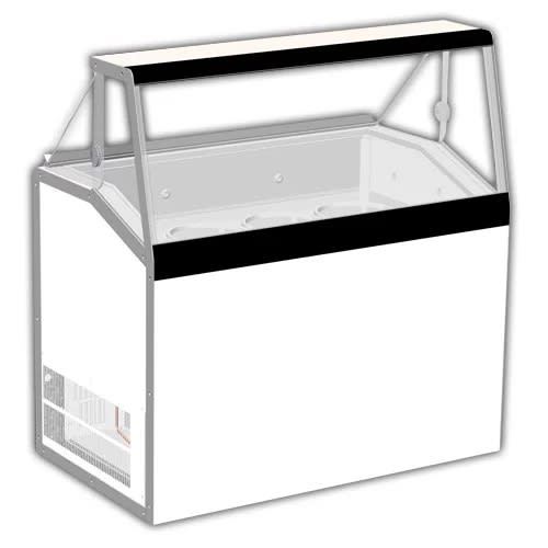 Masterbilt DD-46L 48.25"W  DD-L Series Low Glass Ice Cream Dipping/Display Merchandiser 115V