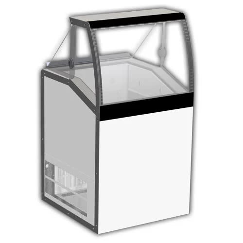 Masterbilt DD-26LCG 27.25"W DD-LCG Series Low Curved Glass Ice Cream Dipping/Display Merchandiser 115V