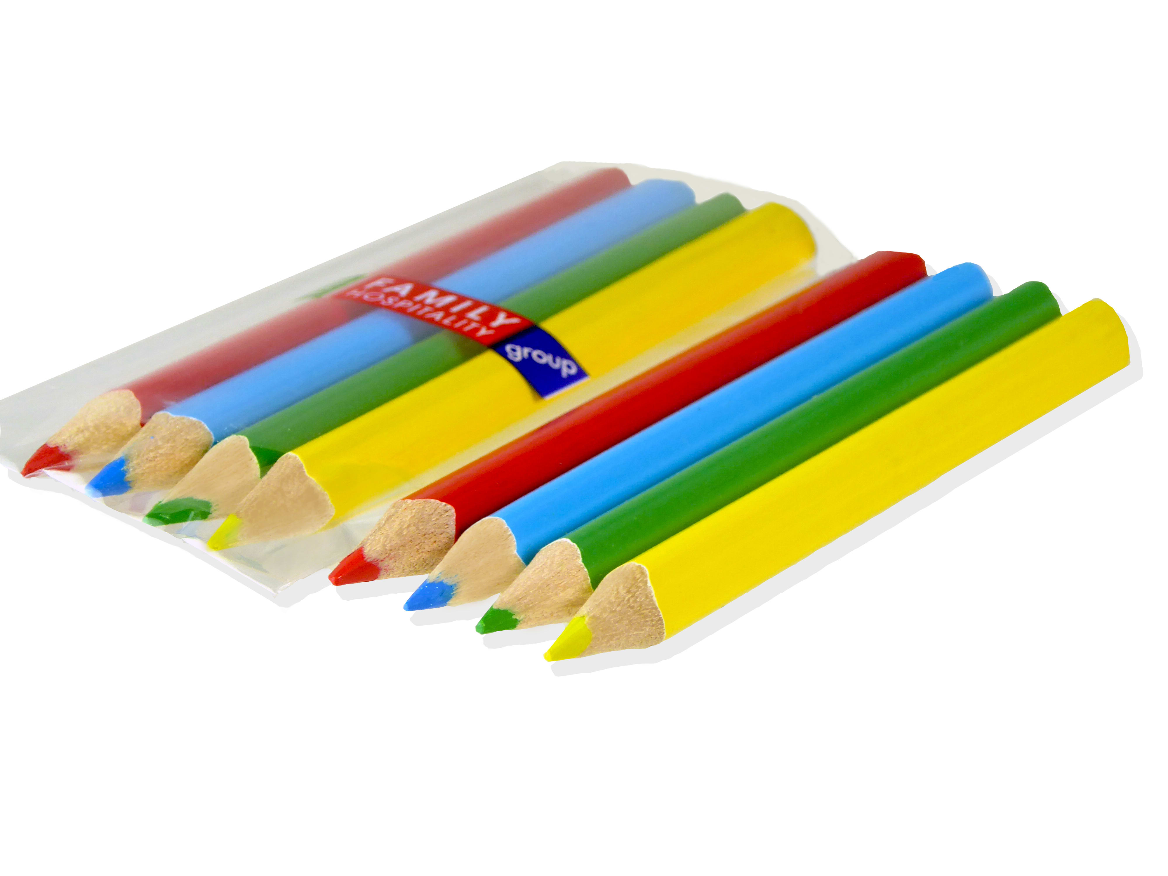 Family Hospitality Group 4TP4C(250) Pencils Kids 4 Pack Cello For Premium Coloring And Hot Patios