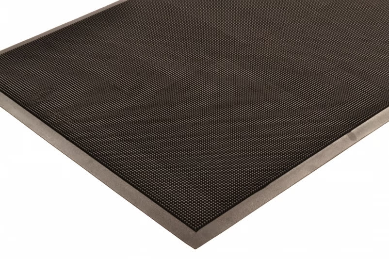 NoTrax 345S3660BL 3' x 5', Black, Scraper Outdoor Brush Mat, Rubber Brush