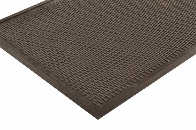 NoTrax 340S0035BL 3' x 5', Black, Soil Guard Rubber Scraper Entrance Mat