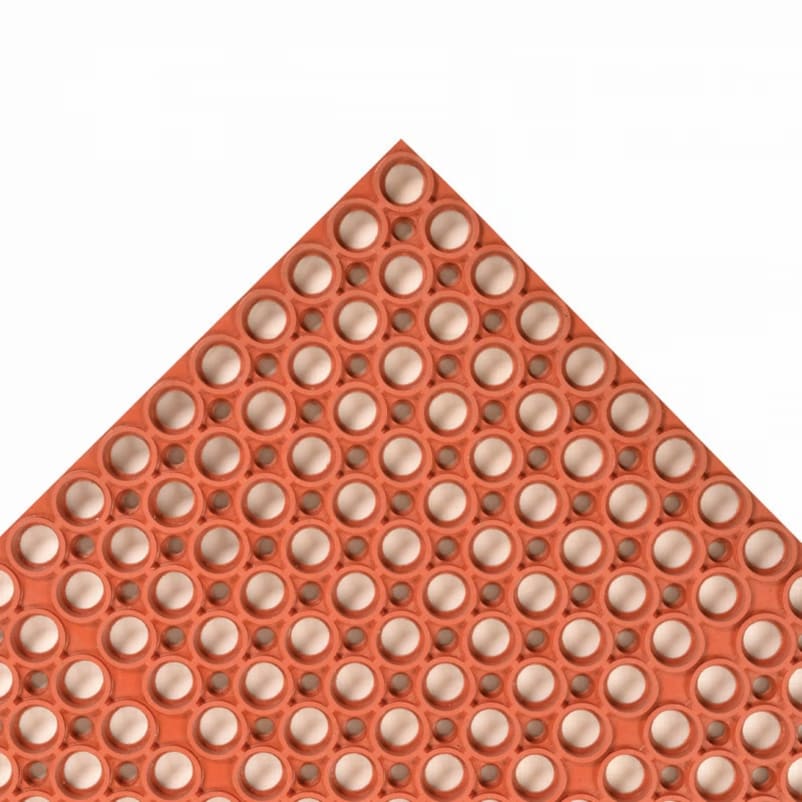 NoTrax T25S0035RD 3' x 5', Red, Challenger Large Drainage Holes Anti Fatigue Mat