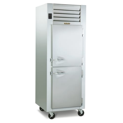 Traulsen G10000 Dealer's Choice 29" Two Solid Half Door Reach-In Refrigerator, Right-Hinged