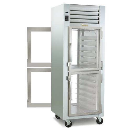Traulsen RHF132WP-HHG Spec-Line R Series 1-Section Pass-Thru Heated Holding Cabinet with Half Height Glass Doors, 208-230V