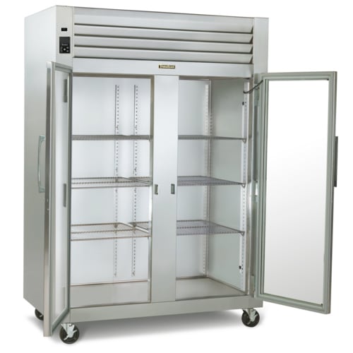 Traulsen RHF232W-HHG Spec-Line R Series 2-Section Reach-In Heated Holding Cabinet with Half Height Glass Doors, 208-230V