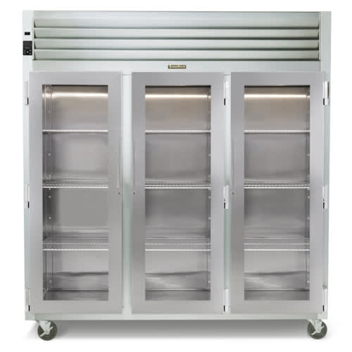 Traulsen RHF332W-FHG Spec-Line R Series 3-Section Reach-In Heated Holding Cabinet with Full Height Glass Doors, 208-230V