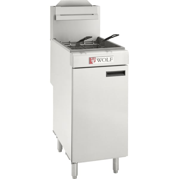 Wolf WF300-2 WF Series 40 lb. Tube Style LP Gas Floor Deep Fryer