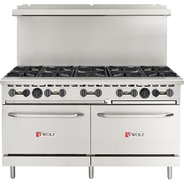 Wolf WX60-10BP WX Series 60" 10-Burner LP Gas Range with 2 Standard Ovens