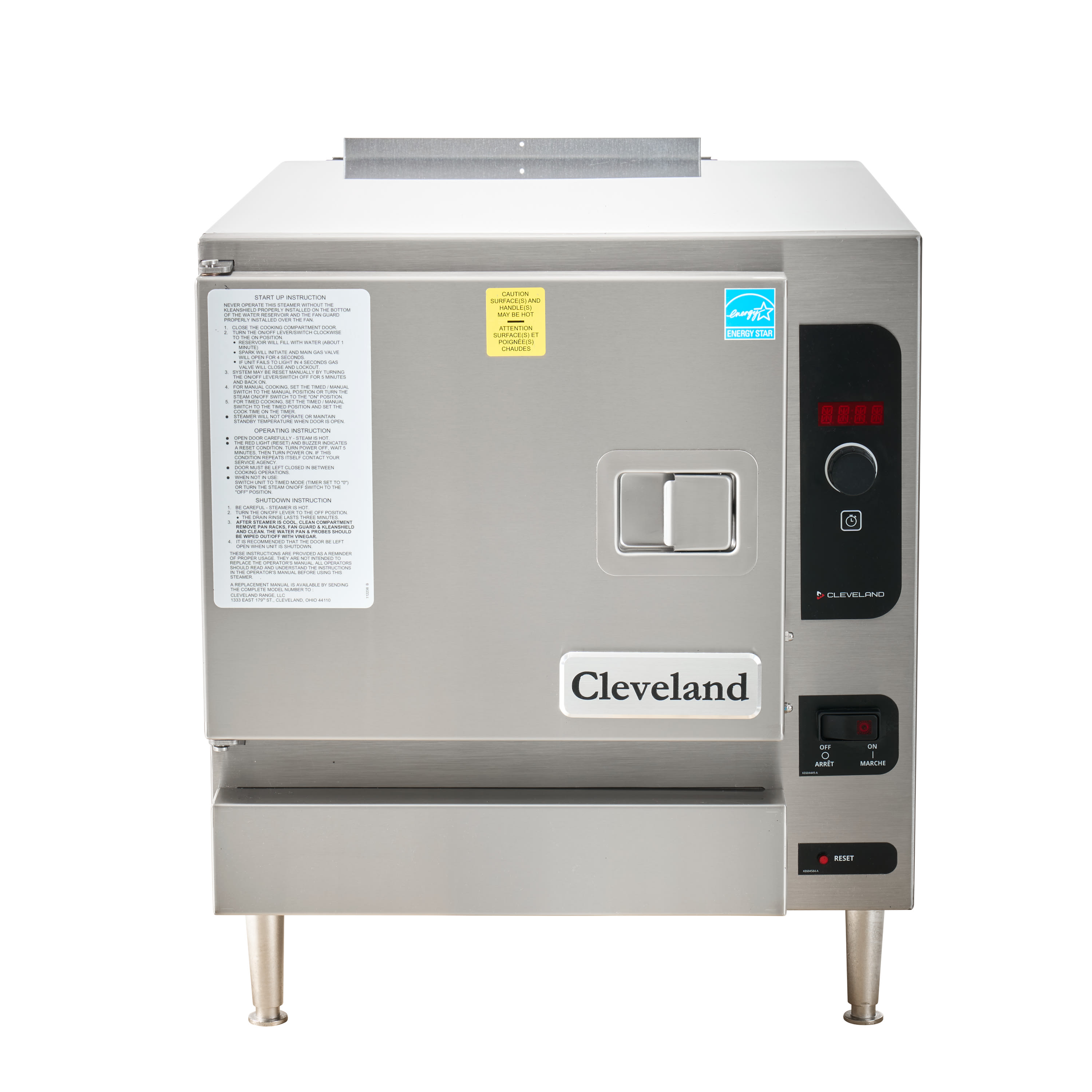 Cleveland 22CGT3.1 Steamchef 3 3-Pan Commercial LP Gas Countertop Steamer