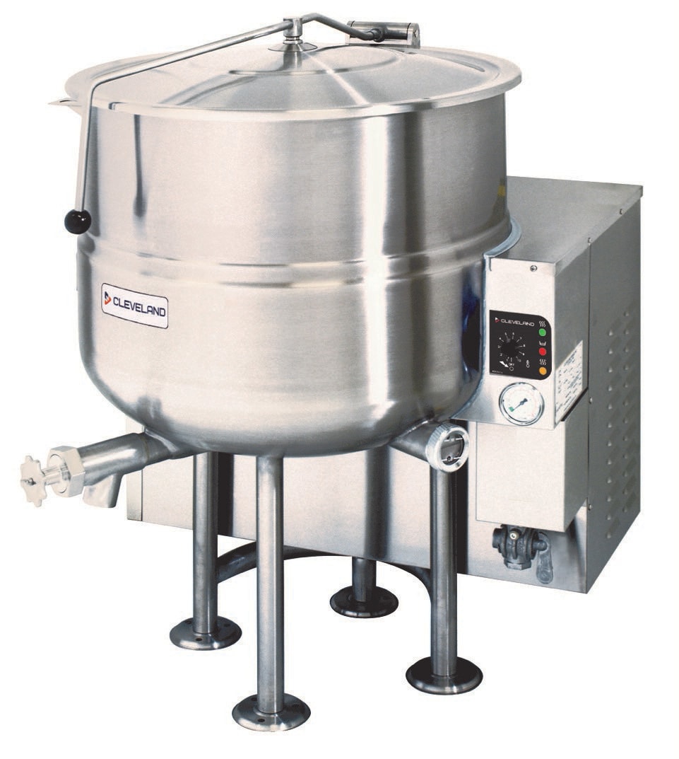Cleveland KGL100 100-Gallon Natural Gas Stationary 2/3 Steam Jacketed Kettle