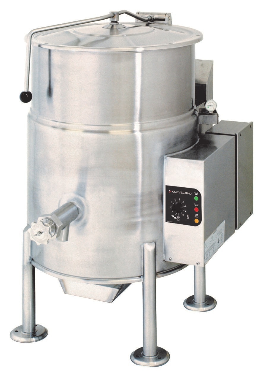 Cleveland KGL25 25-Gallon LP Gas Stationary 2/3 Steam Jacketed Kettle