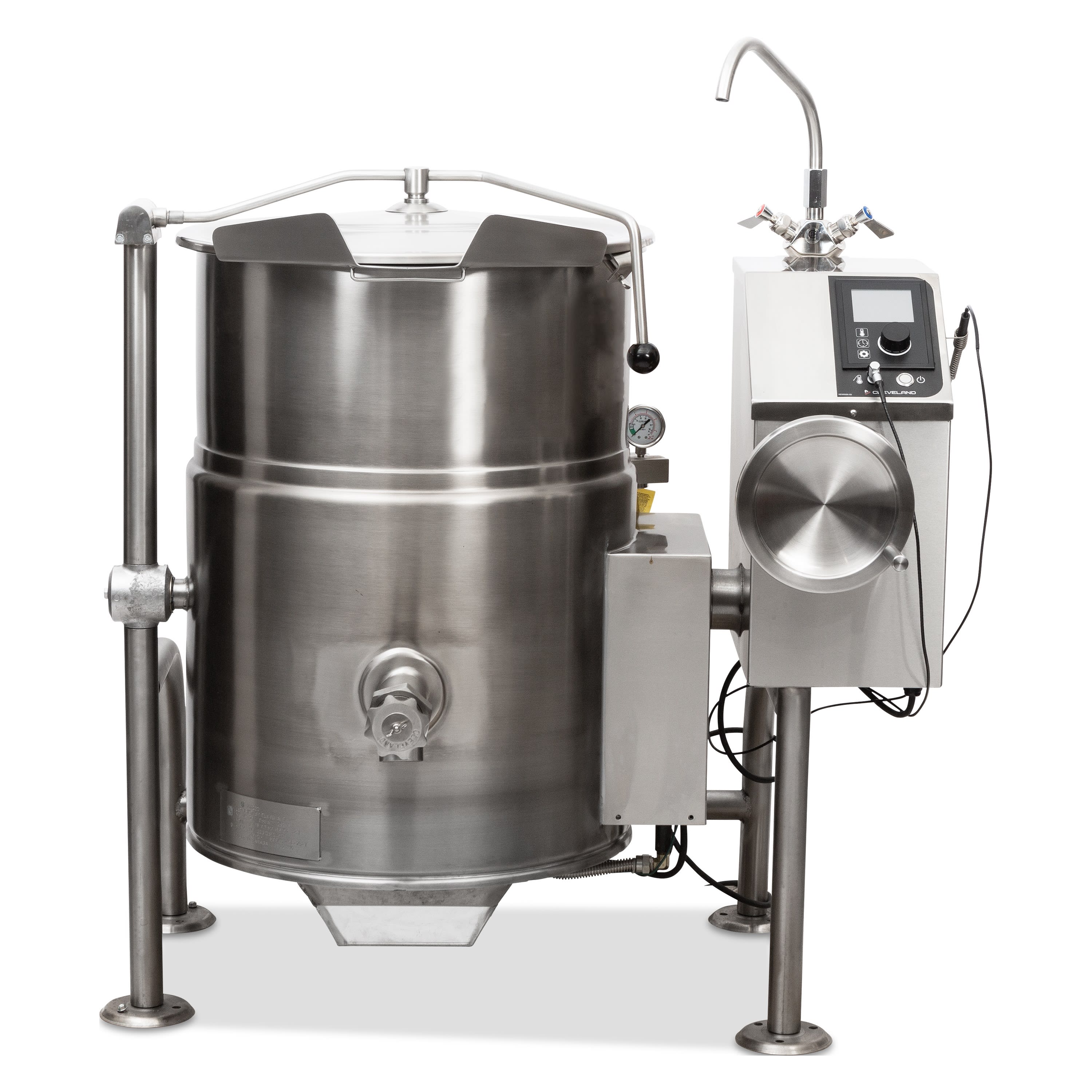 Cleveland KGL25T 25-Gallon Natural Gas Tilting 2/3 Steam Jacketed Kettle