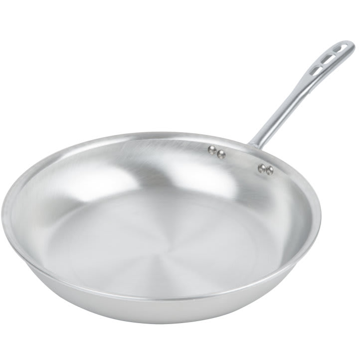 Vollrath 67114 Wear-Ever 14" Fry Pan - Natural Finish with Plated Handle