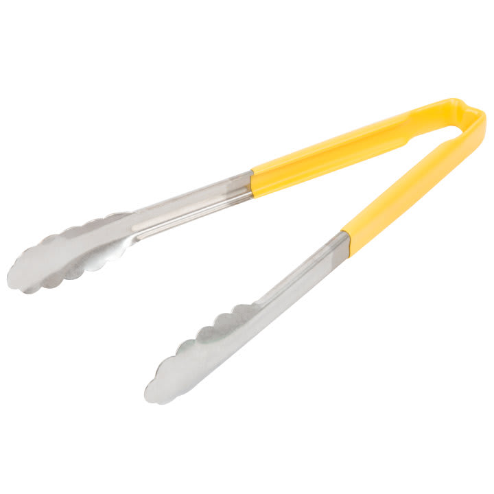 Vollrath 4781250 12" 1 Pc Utility Tong-Yellow