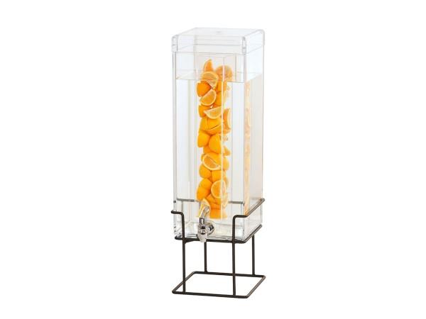 Cal-Mil 22002-3inf-13 Black Square Beverage Dispenser-Infused Beverages
