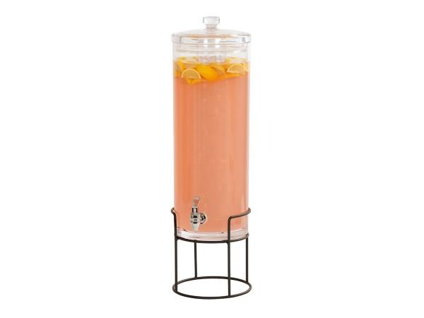 Cal-Mil 22005-3-13 Black Round Bev Dispenser-Ice