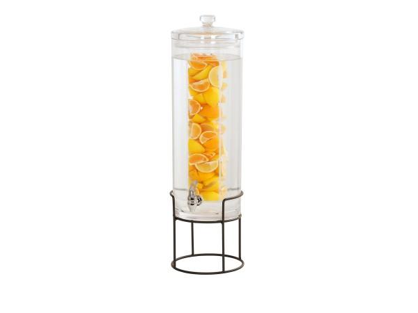 Cal-Mil 22005-3inf-13 Black Round Bev Dispenser-Infused Beverages