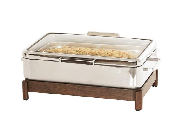 Cal-Mil 23718-78 12X20 Induction Chafer-Walnut