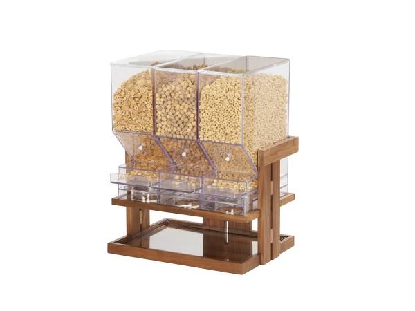 Cal-Mil 23738-3-78 Sydney 3 Sec Cereal Dispenser-Walnt