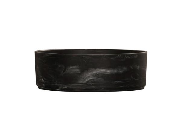 Cal-Mil 23738-10-124 10" Resin Bowl-Black Marble