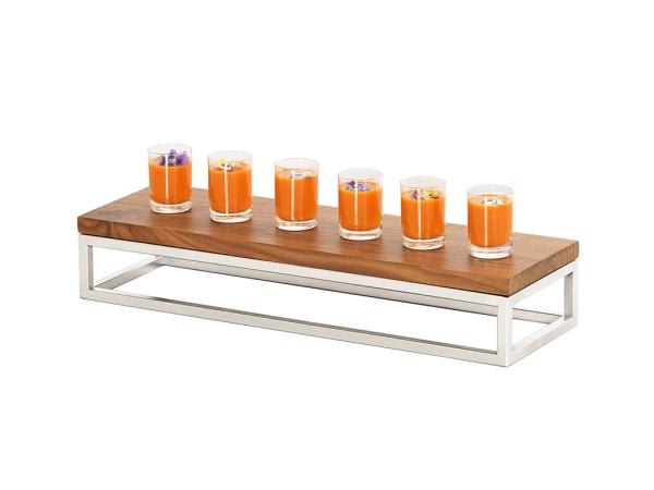 Cal-Mil 23814-3-49 Chrome Open Frame Riser-20X6X3