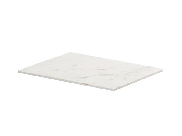 Cal-Mil 24407-1012-81 White Marble 10X12 Tray
