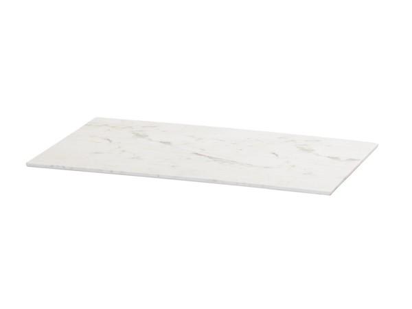 Cal-Mil 24407-1220-81 White Marble 12X20 Tray