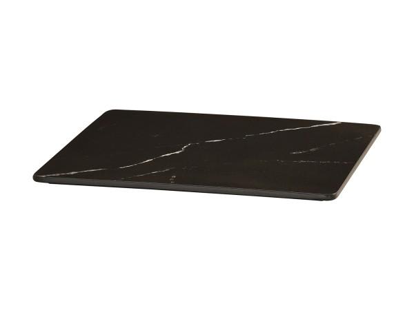 Cal-Mil 24408-12-124 Black Marble 12" Square Tray