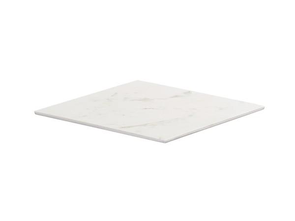 Cal-Mil 24408-12-81 White Marble 12" Square Tray