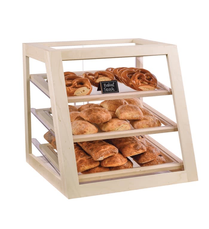Cal-Mil 3432-71 Blonde Slanted Front Display Case