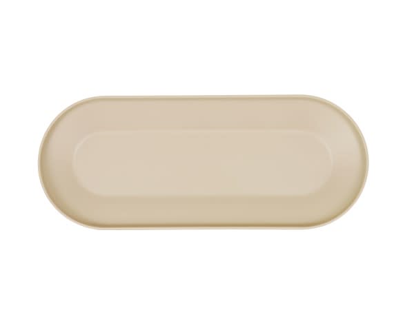 Cal-Mil 24114-922-125 Nova 9X22 Coupe Platter-Taupe 6/Case