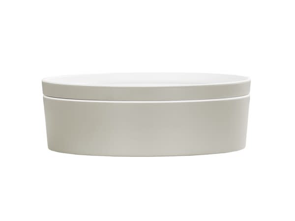 Cal-Mil 24128-7-102 7" Round Bento Box-Ash 3/Case
