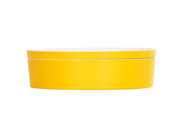 Cal-Mil 24129-10-42 10.5" Round Bento Box-Yellow 3/Case