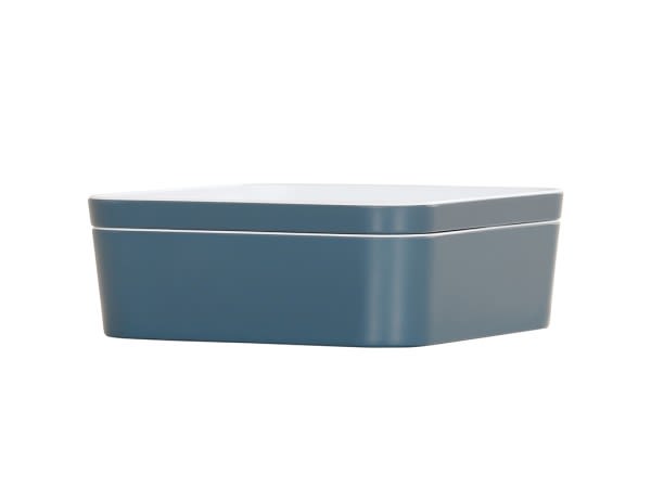 Cal-Mil 24130-8-111 8.25" Square Bento-Stone Blue 3/Case