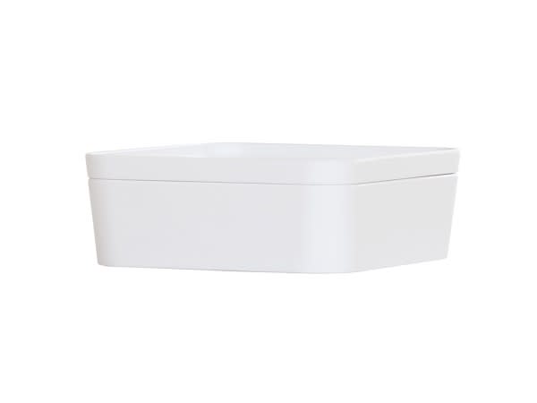 Cal-Mil 24130-8-15 8.25" Square Bento Box-White 3/Case