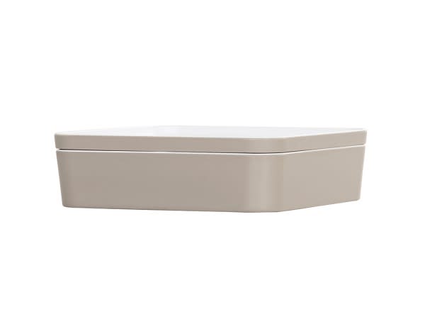 Cal-Mil 24131-10-102 10.5" Square Bento Box-Ash 3/Case
