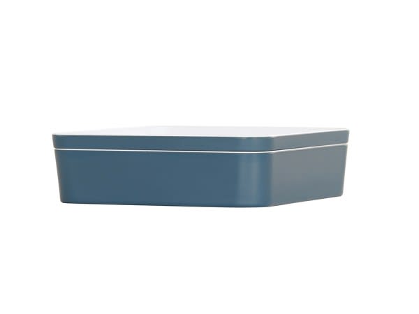 Cal-Mil 24131-10-111 10.5" Square Bento-Stone Blue 3/Case