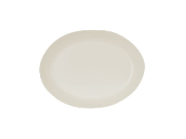 Cal-Mil 24404-1216-103 Bali Oval Platter-12X16 Ivory 6/Case