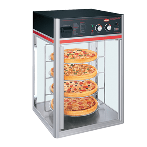 Hatco FSDT-1 Flav-R-Savor® 4-Tier Countertop Hot Food Merchandiser with Revolving Rack, 120V