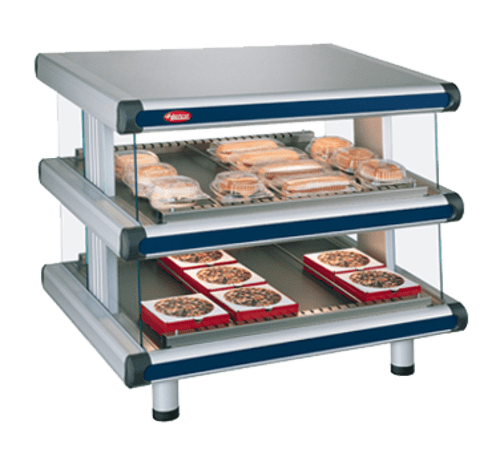Hatco GR2SDS-30D Glo-Ray® 36" 2-Shelf Designer Slanted Shelf Warmer, 120-240V