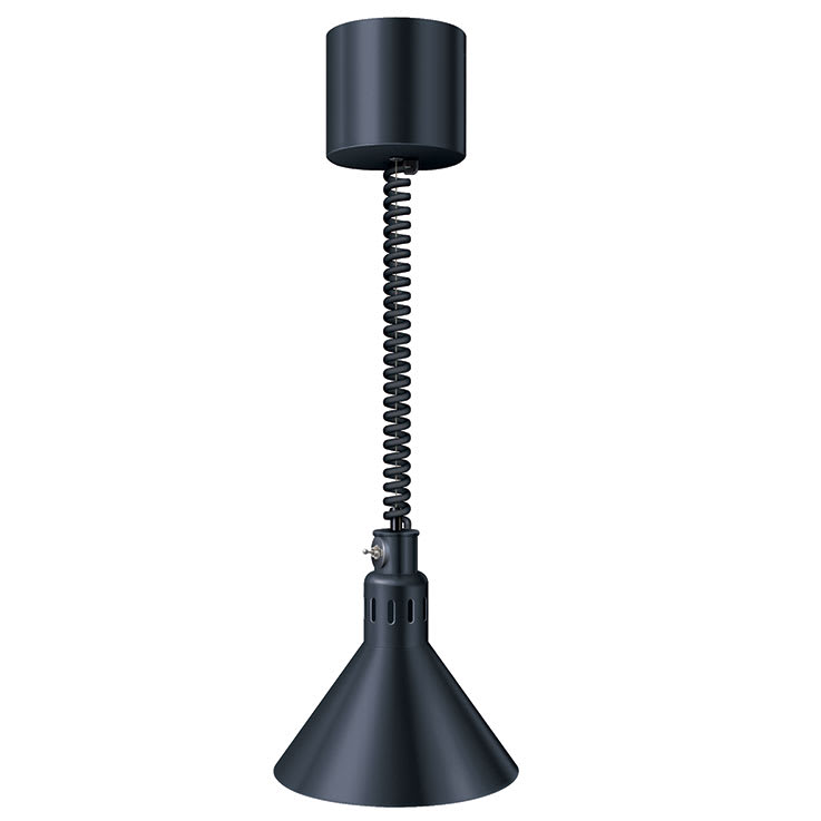 Hatco DL‐775‐RCTL 1-Bulb Bold Black Decorative Heat Lamp, 120V