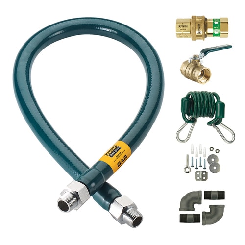 Krowne C7548K Royal Series 3/4" x 48" Moveable Gas Connector Hose Kit, Canada Compliant