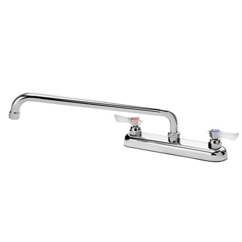 Krowne 13-814L Silver Series Deck Mount Faucet w/ 14" Swing Spout, 8" Centers